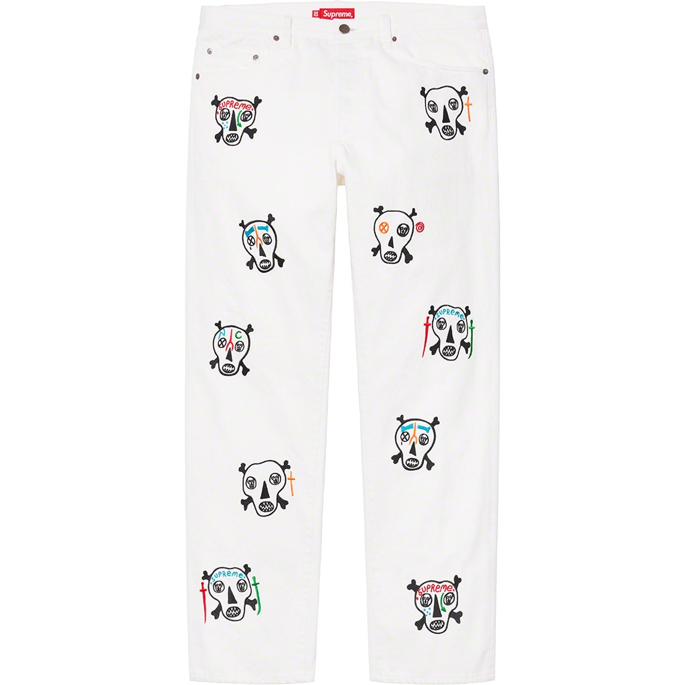 Clayton Patterson/Supreme Skulls Embroidered Regular Jean view 10